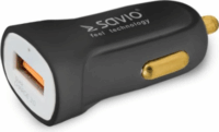 Savio SA-05/B Autós USB töltő Quick Charge 3.0 támogatással - Fekete