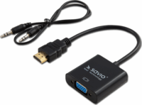 Savio CL-23/B HDMI apa - VGA anya adapter + audió csatlakozóval