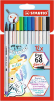 Stabilo Pen 68 brush Ecsetirón készlet - 12 különböző szín