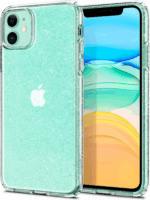Spigen Liquid Crystal Glitter Apple iPhone 11 Ütésálló Tok - Átlátszó