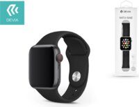 Devia Deluxe Series Apple Watch S1/2/3/4/5/6/SE Sport szíj 38/40mm - Fekete