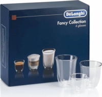 De'Longhi Fancy Collection 60ml / 190ml / 220ml Kávés Üveg Pohár Szett 3x2 darabos