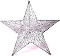 Iris Csillag Dekoráció 52cm - Ezüst
