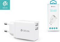 Devia Smart Series Hálózati 2xUSB töltő (5V / 3.4A) - Fehér