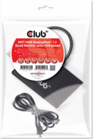 Club3D Displayport1.2 + MicroUSB - 4x Displayport adapter