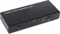 Club3D SenseVision HDMI 2.0 4 portos UHD Switchbox távirányítóval