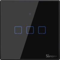 Sonoff T3 EU TX Intelligens WiFi Okos Fali Kapcsoló - Fekete