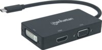 Manhattan USB-C apa - HDMI / DVI / VGA anya adapter