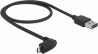 Delock EASY-USB 2.0 Type-A - EASY-MicroUSB 2.0-B Összekötő kábel 1m - Fekete