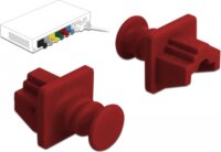 Delock Porvédő RJ45 csatlakozóra fogantyúval Piros (10 db / csomag)