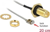 Delock 89928 RP-SMA Antenna kábel válaszfali csatlakozóval 0.2m