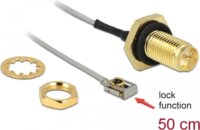 Delock 89927 RP-SMA Antenna kábel válaszfali csatlakozóval 0.5m