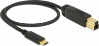 Delock USB 3.1 Gen 2 Type-C apa - Type-B apa Összekötő kábel 0.5m - Fekete