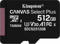 Kingston 512GB Canvas Select Plus microSDXC UHS-I CL10 memóriakártya