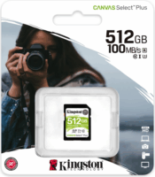 Kingston 512GB Canvas Select Plus SDXC UHS-I CL10 memóriakártya