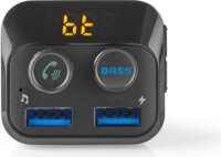 Nedis CATR120BK Bluetooth Autós FM-adókészülék microSD bemenettel