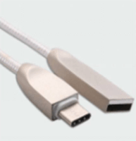 nBase USB-C apa - USB-A apa Összekötő kábel 1m - Fehér
