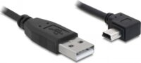 Delock USB 2.0-A apa - USB mini-B 5 tűs hajlított apa átalakító kábel, 0,5m