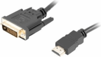 Lanberg HDMI - DVI-D(24+1) kábel 1.8m Fekete