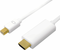 Logilink Mini DisplayPort apa - HDMI apa kábel 5m Fehér