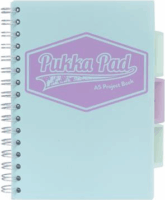 Pukka Pad Pastel Projekt Book 100 lapos A4 vonalas spirálfüzet vegyes szín