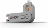 LINDY USB portblokkoló kulcs - Narancssárga