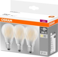 Osram Base 7W 2700K E27 3 darabos Izzó Szett - Meleg Fehér