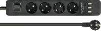 DeLOCK 11209 túlfeszültség védő - elosztó 4 aljzat + 3 USB