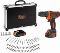 Black+Decker BDCDD12BAFC Akkus Fúró-csavarozó + 100 db tartozékkészlet