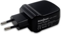 miniBatt Hálózati USB gyorstöltő 34W Fekete