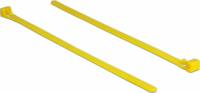 DeLOCK Újrahasznosítható hőálló kábel kötegelő/kábelrendező 200 x 7.5 mm Sárga (100db)