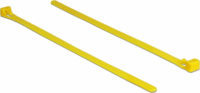 DeLock Újrahasznosítható hőálló kábel kötegelő/kábelrendező 200 x 7.5 mm Sárga (100db)