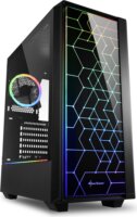 Sharkoon RGB LIT 100 Számítógépház - Fekete