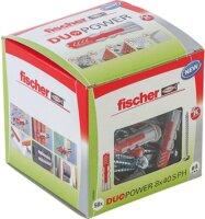 Fischer DUOPOWER 8x40 S LD Tipli csavarral (50db/csomag)