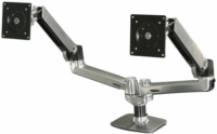 Ergotron 45-245-026 27" LCD TV/Monitor asztali tartó - Szürke/Fekete (2 kijelző)