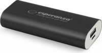 Esperanza Hadron Powerbank 4400mAh 5W (1A / 5V) - Fekete
