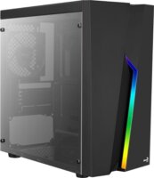 AeroCool Bolt Mini RGB Tempered Glass Számítógépház - Fekete