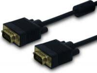 SAVIO D-Sub (VGA) apa - D-Sub (VGA) apa kábel 1.8m Fekete