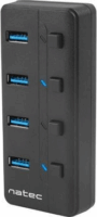 Natec Mantis 2 NHU-1557 USB 3.0 (4 port) Fekete
