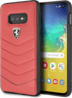 Ferrari Heritage Samsung Galaxy S10 Lite Bőr Hátlap Tok - Piros