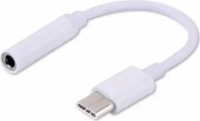 Savio USB-C apa - 3.5mm jack anya Audio adapter Fehér