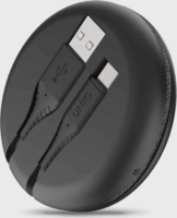 Uniq Halo USB-A apa - USB-C apa Adat- és töltőkábel 1.2m - Fekete