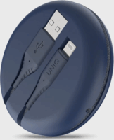 Uniq Halo USB-A apa - Lightning apa Adat- és töltőkábel 1.2m - Kék