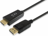 Equip DisplayPort apa - HDMI apa kábel 3.0m Fekete
