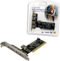 Logilink PCI interfész kártya 4+1x USB 2.0