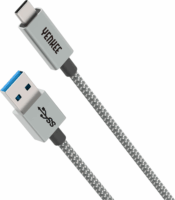 Yenkee YCU 311 GY USB-A apa - USB-C apa Adat- és töltőkábel 1m - Szürke