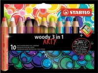 Stabilo Woody ARTY 3 in 1 Színes ceruza készlet (10 db/csomag)