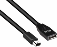 Club3D Mini Displayport - Displayport v1.4 Hosszabbító kábel 1.0m Fekete