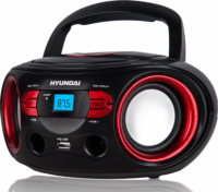 Hyundai TRC 533 AU3BR CD-s rádió - Fekete/Piros
