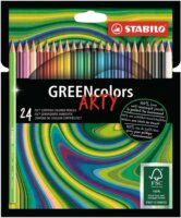 Stabilo GreenColors ARTY Hatszögletű színes ceruza készlet (24 db/csomag)